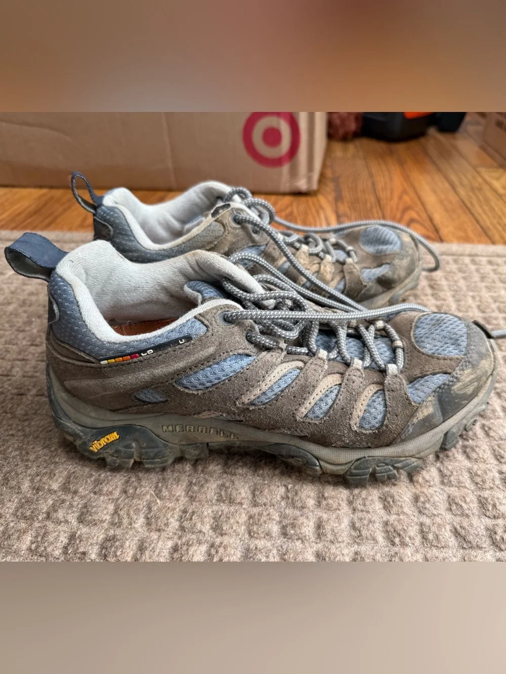 Women’s Merrell Vibram Sole Suede & Mesh Hiking Sneakers